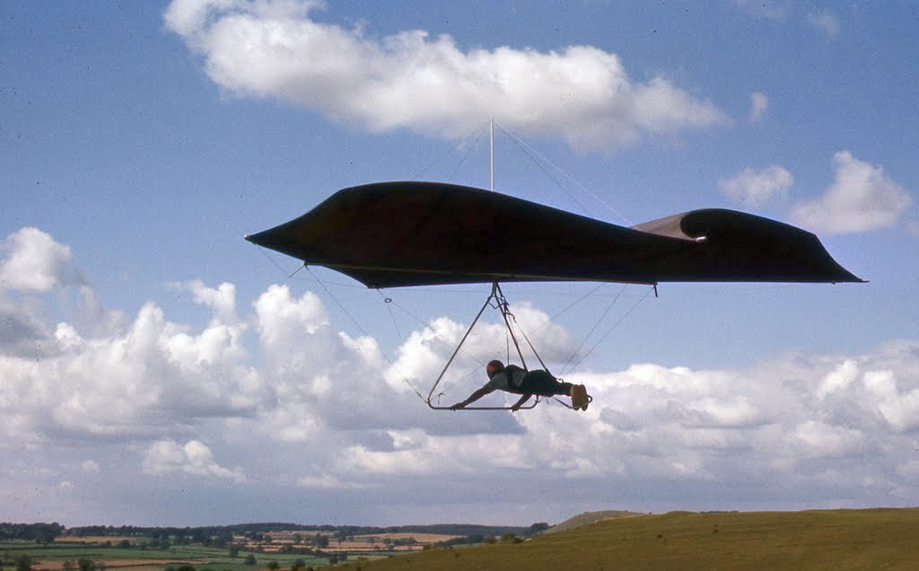 Bob Wills, founder of Wills Wing, on Swallowtail at Mere