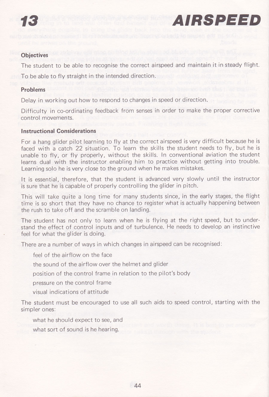 British Hang Gliding History. BHGA Instructor Hand Book 4 1981 Edition